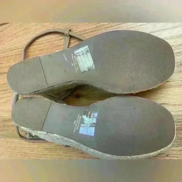 NWOB BP Beige Cohan Espadrille Wedge Strappy Sandal Size 10 - Picture 5 of 5